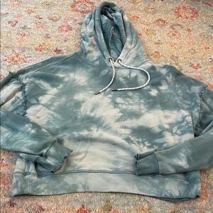 PAIGE Light Blue Textured Hoodie